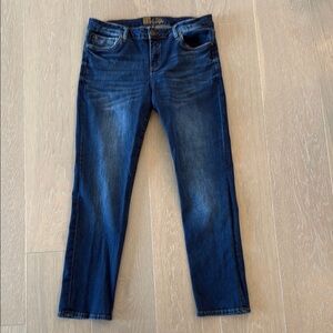 Kut from the Kloth Blue Straight Jeans. Size 12.